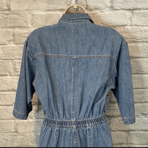 OVERLOVER Revolve Women's Hope Cool Blue Denim Jumpsuit Sz XS NEW - Picture 8 of 12